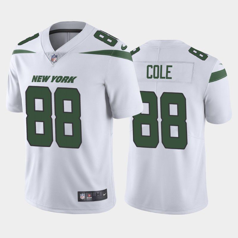 Men New York Jets #88 Keelan Cole Nike White Vapor Limited NFL Jersey